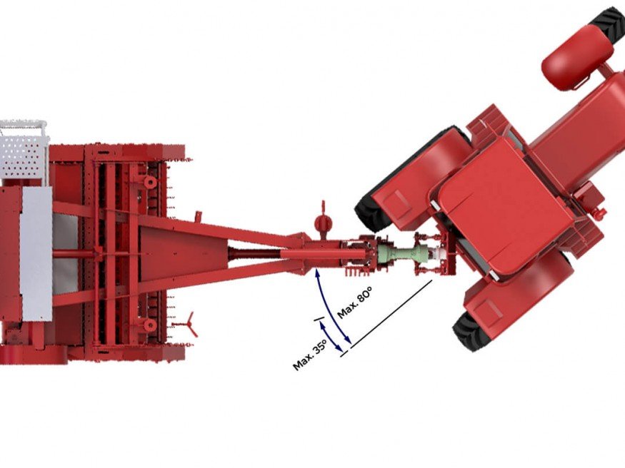 Trator Cardan Implemento Ângulo