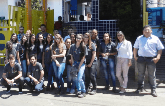 Visita dos alunos do SENAC